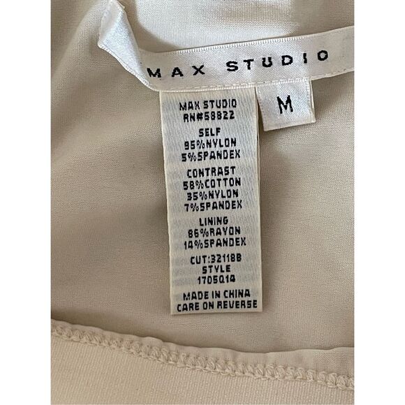 Max Studio Swiss Dot Knit Lace Overlay Mini Skirt M - Picture 7 of 7